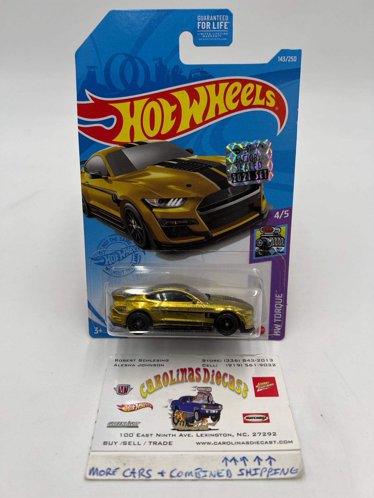 2021 Hot Wheels Super Treasure Hunt 2020 Ford Mustang Shelby GT500 Factory Sealed W/Protector