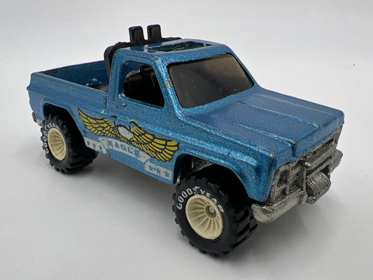 Hot Wheels 1/64 Blackwall Real Riders Bywayman Blue Loose