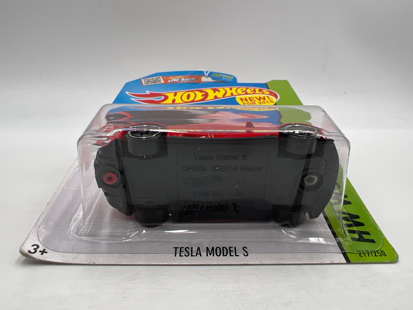 2015 Hot Wheels Workshop #217 Tesla Model S Red