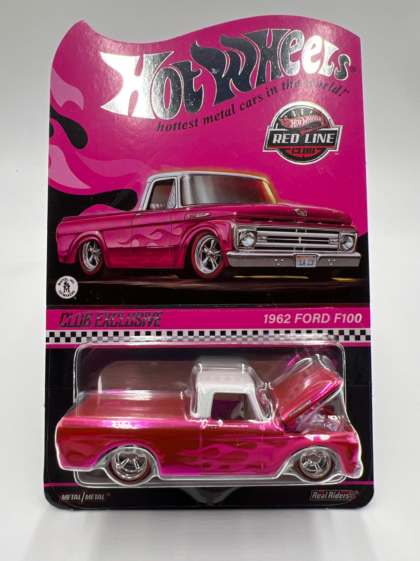 Hot Wheels RLC Club Exclusive 1962 Ford F-100 Pink W/Protector