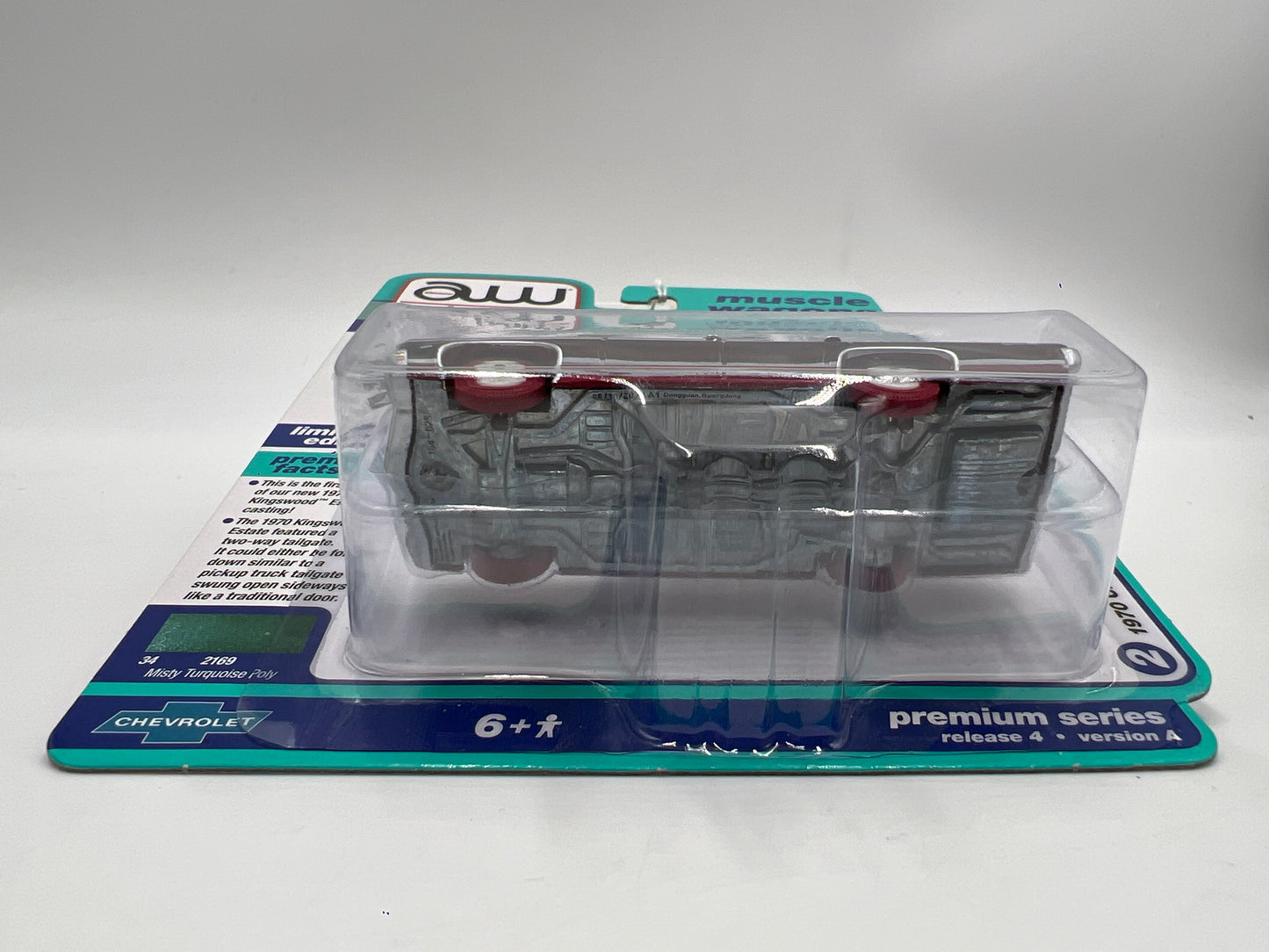 2023 Auto World Ultra Red Chase Muscle Wagons Release 4 Version A 1970 Kingswood Estate