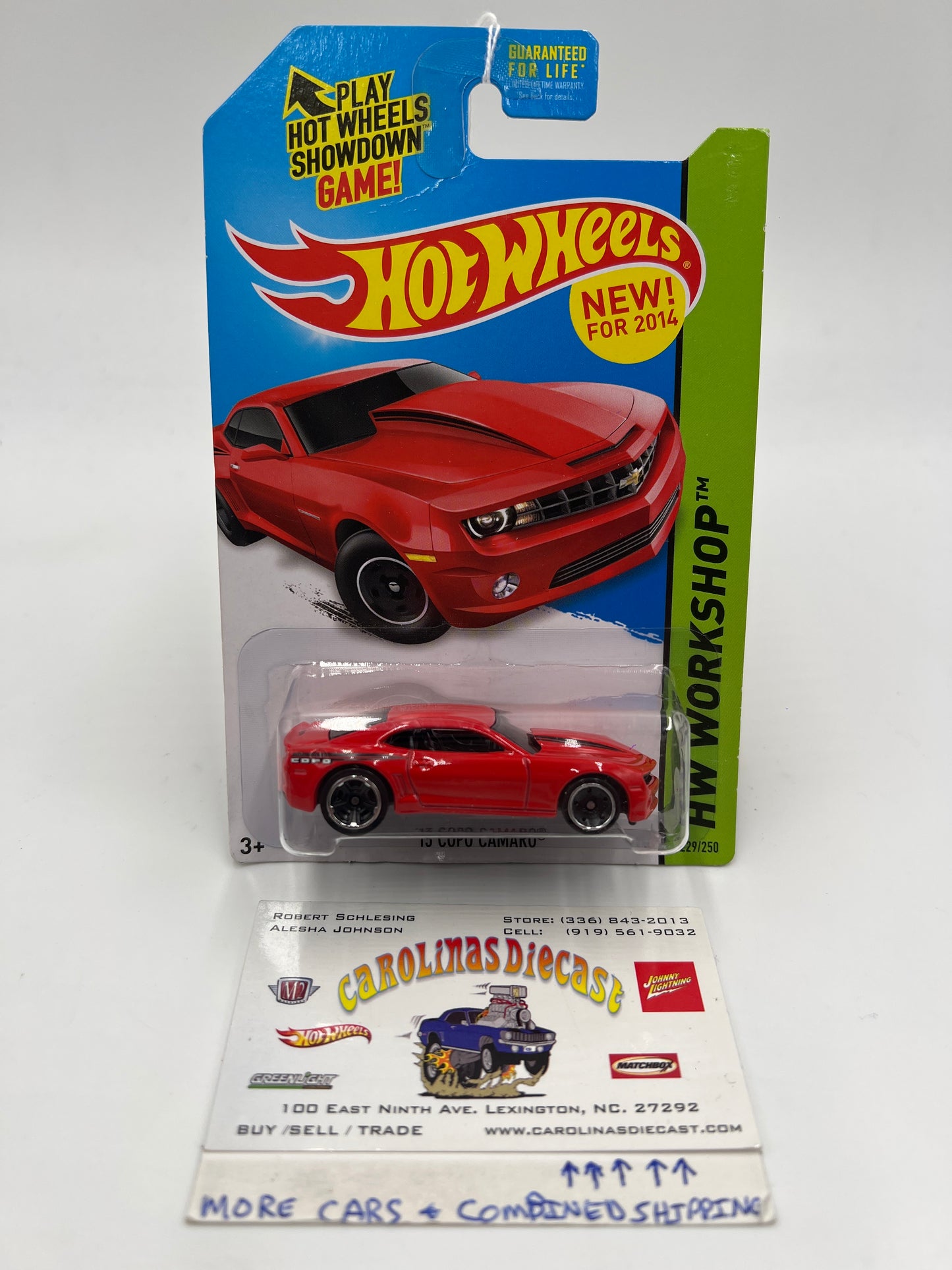 2014 Hot Wheels Workshop #229 13 Copo Camaro Red 8E