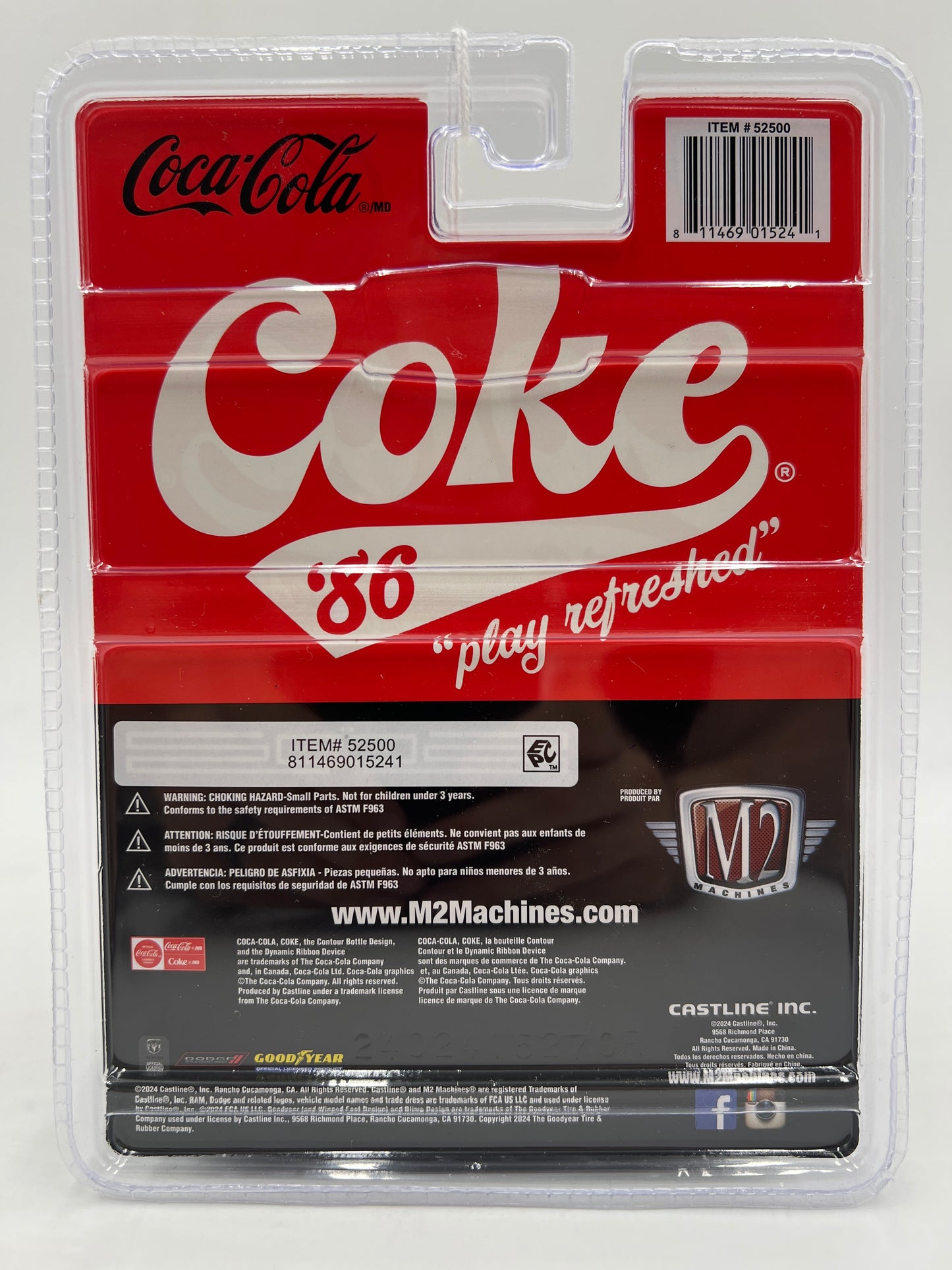 2025 M2 Machines Coca Cola 1979 Dodge 150 Macho Power Wagon A54 201F