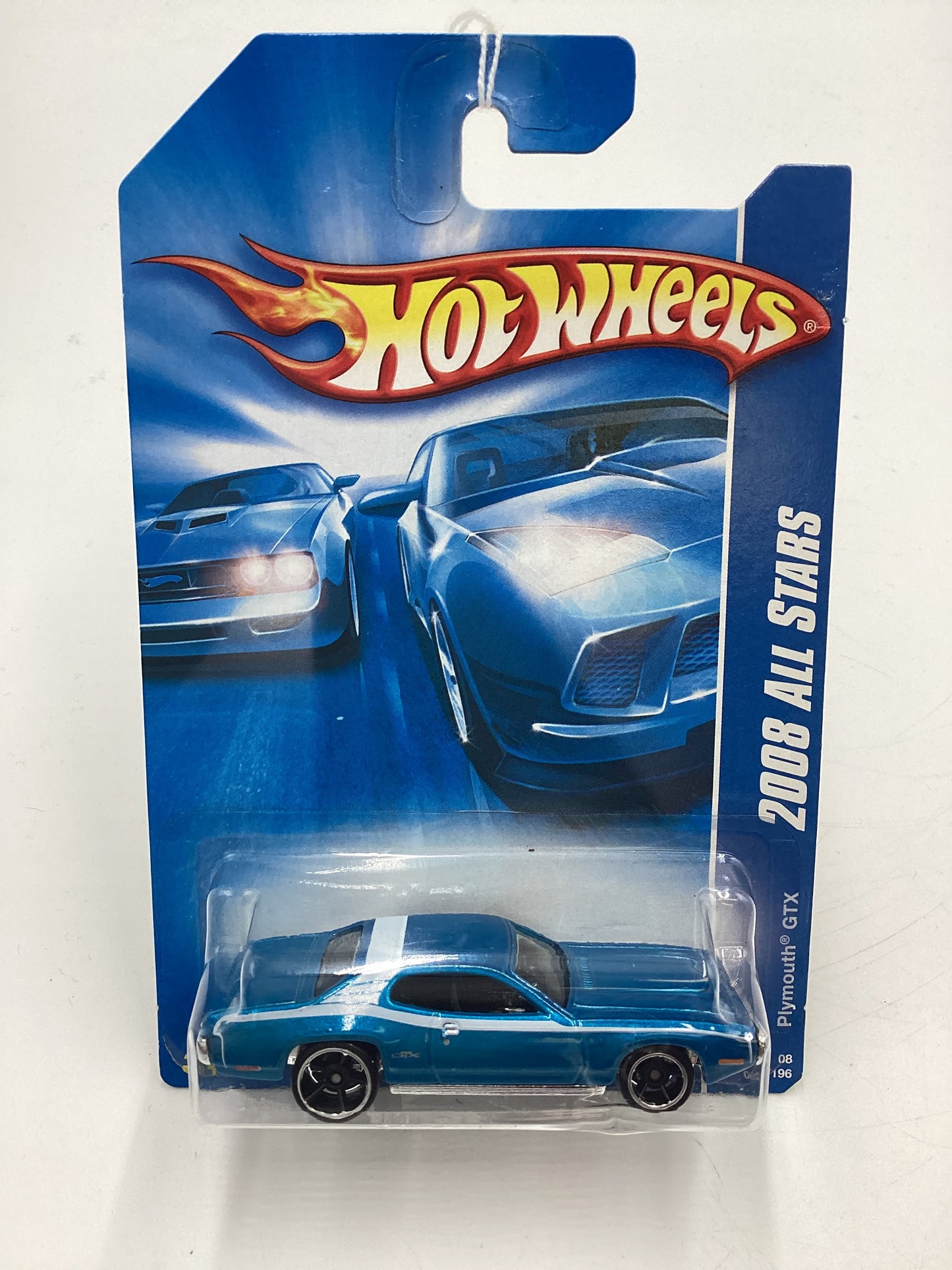 2008 Hot Wheels All Stars #60 Plymouth GTX Blue Card Not Perfect 46E