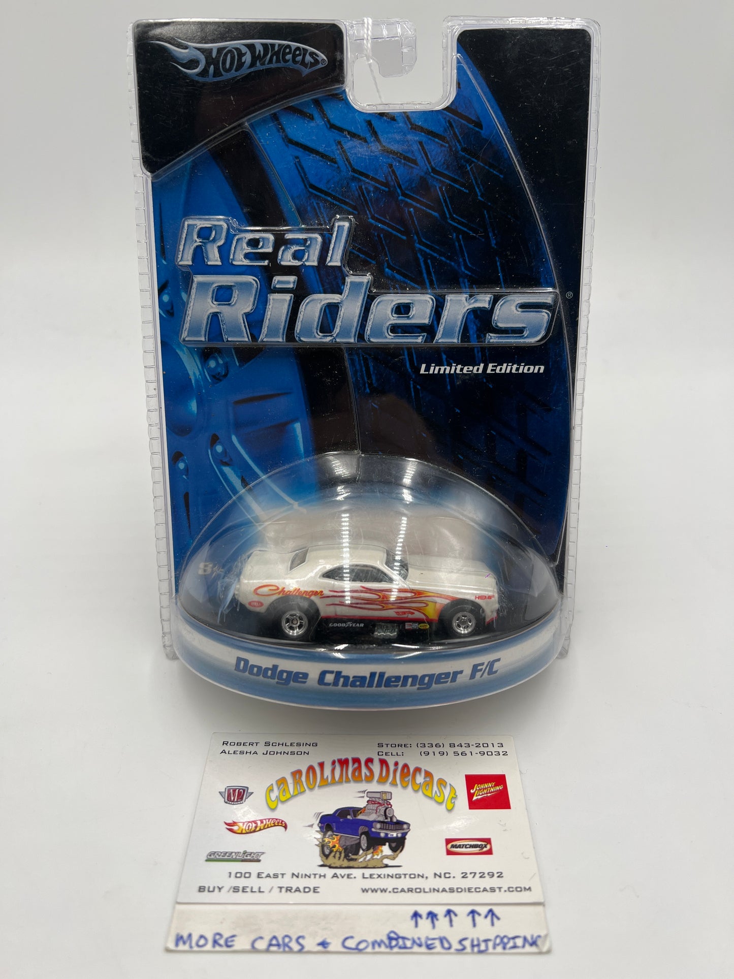 2005 Hot Wheels Real Riders Limited Edition Series Dodge Challenger F/C White SR