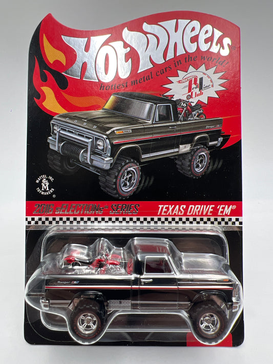 2016 Hot Wheels RLC sELECTIONs Series #2312/9000 Texas Drive Em W/Protector