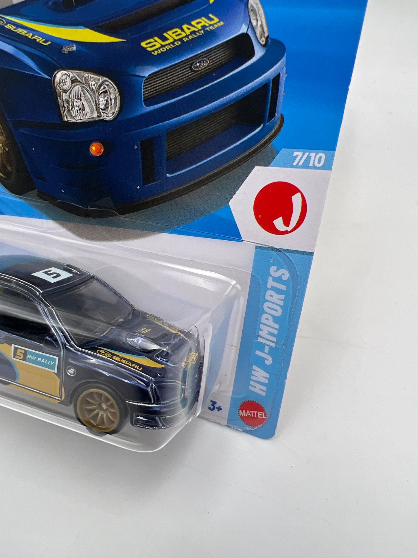 2026 Hot Wheels J Case Super Treasure Hunt #176 Subaru Impreza WRX Blue W/Protector