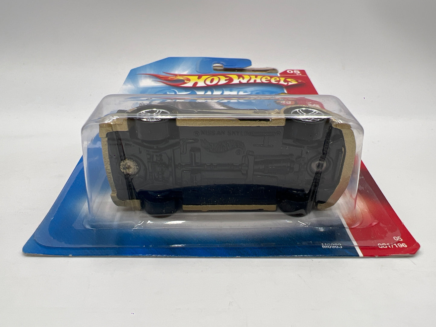 2008 Hot Wheels Web Trading Cars #81 Nissan Skyline Gold W/Protector