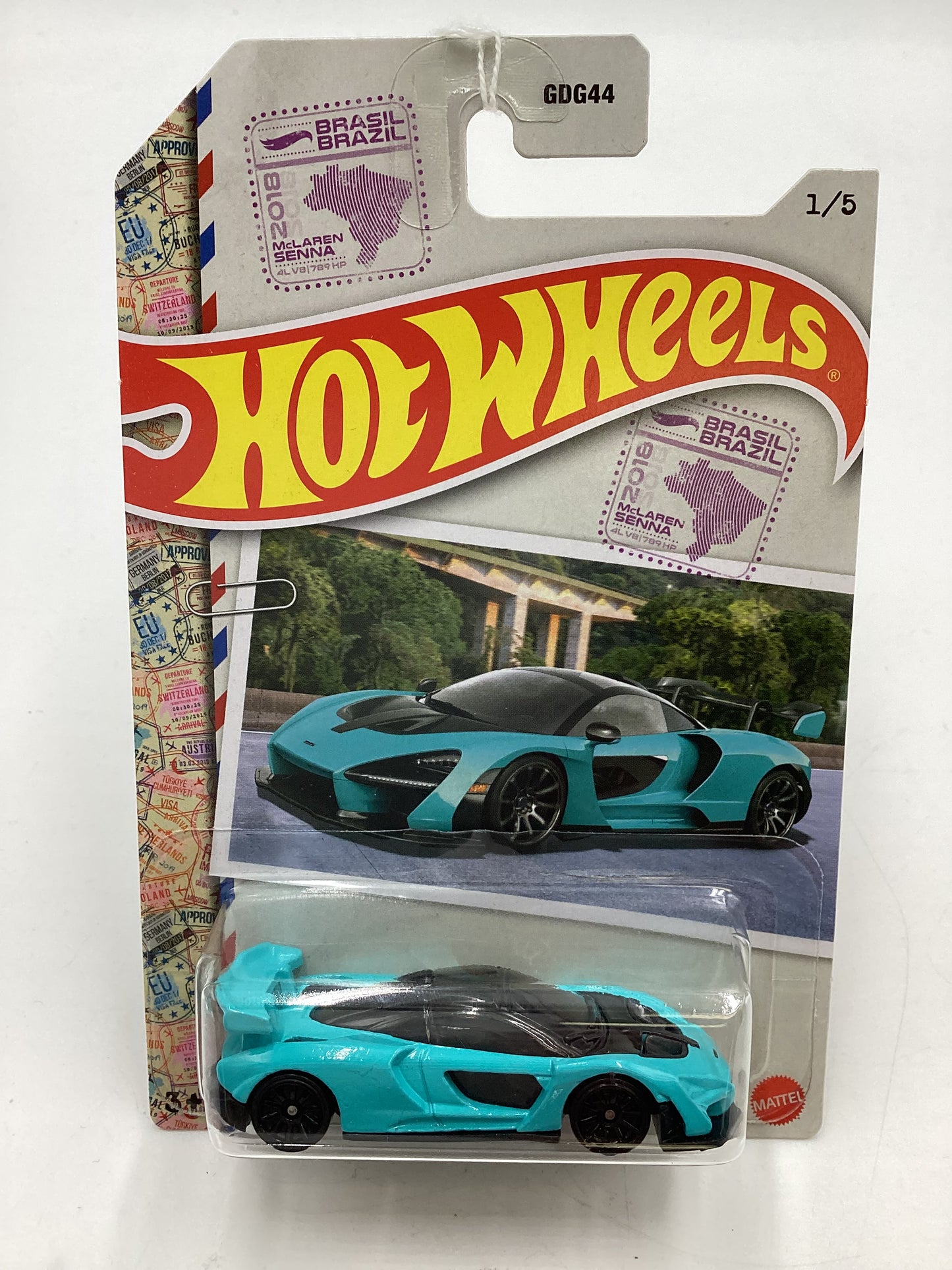 Hot Wheels Walmart Exclusive World Class Racers #1 McLaren Senna Light Blue 151F