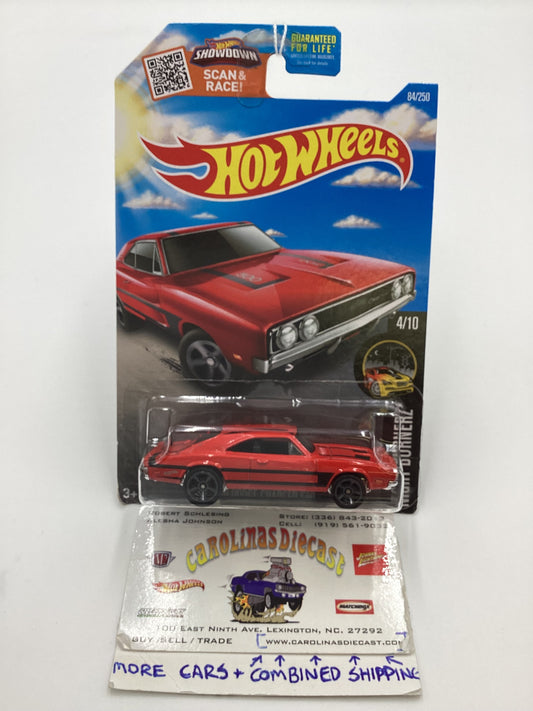 2016 Hot Wheels #84 69 DODGE CHARGER 500 Red Target Spring Card