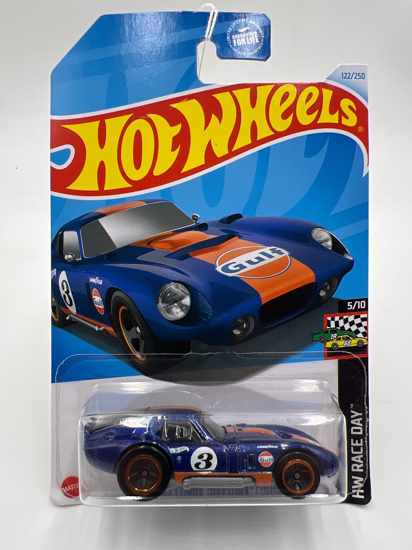 2024 Hot Wheels Q Case #122 Shelby Cobra Daytona Coupe Gulf Dark Blue 29D