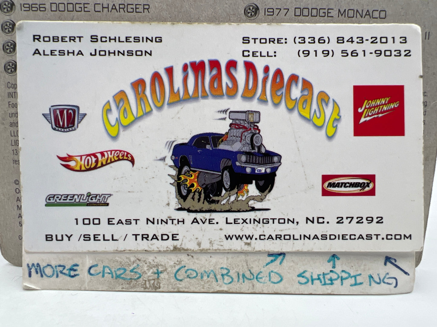 Johnny Lightning Small Card 1968 Chevy Camaro Cherry Bomb 216P