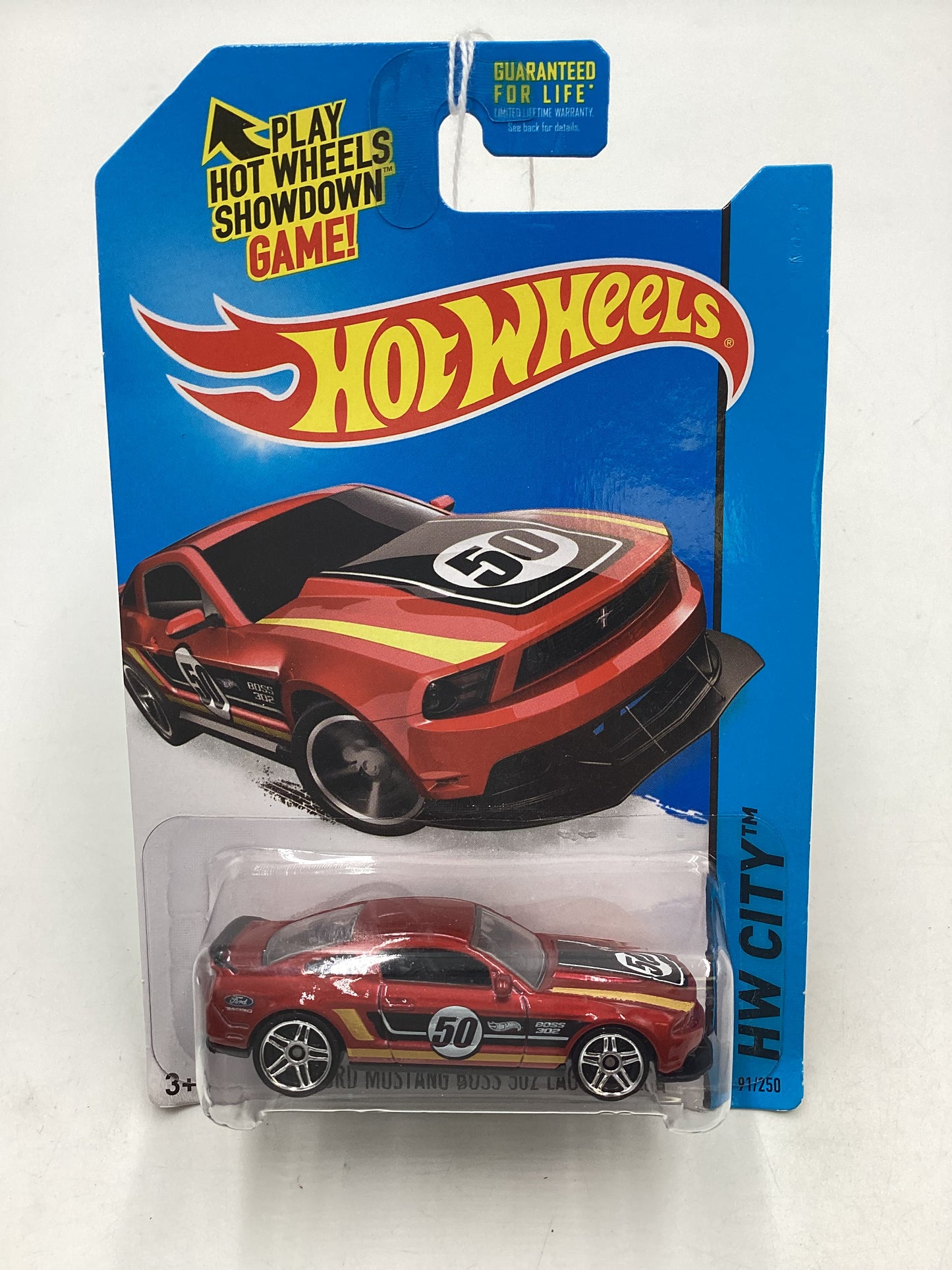 2014 HW City #91 12 Ford Mustang Boss 302 Laguna Seca Red 22E