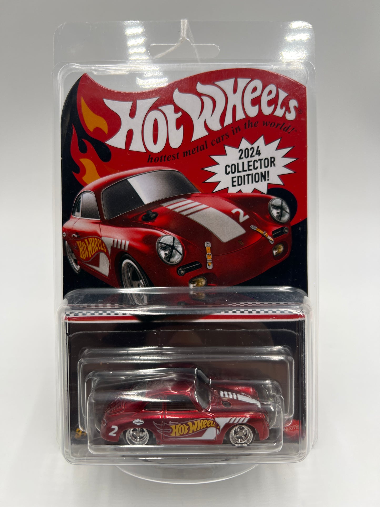 2024 Hot Wheels RLC Collector Edition Kroger Mail In #2 Porsche 356 Outlaw Red W/Protector