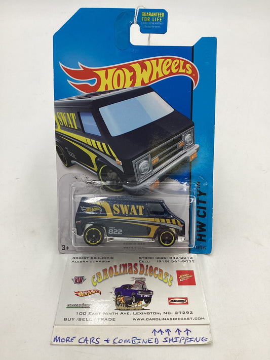 2014 HW City #49 Super Van Blue
