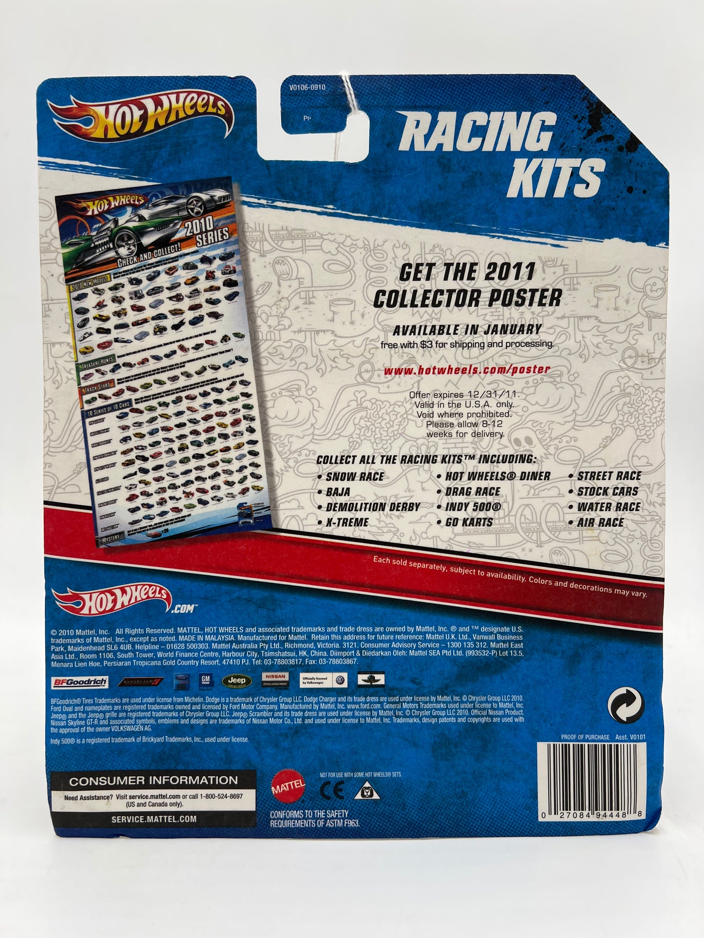 2011 Hot Wheels Racing Kits #5 Drag Race Pro Stock Firebird / Tire Fryer SR