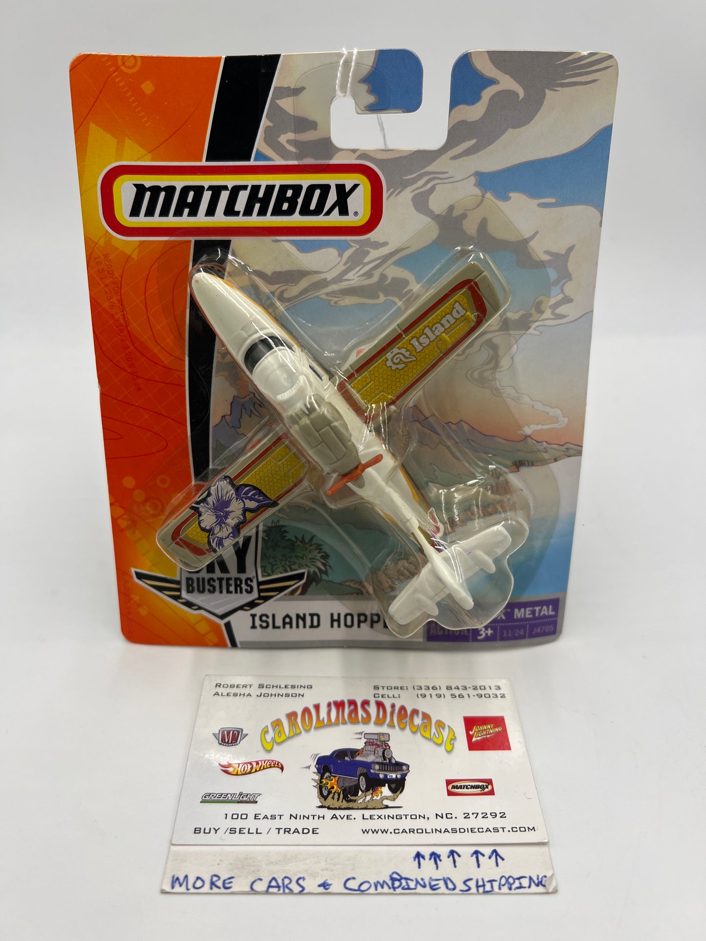 Matchbox Sky Busters Search Plane Island Hopper White PP5