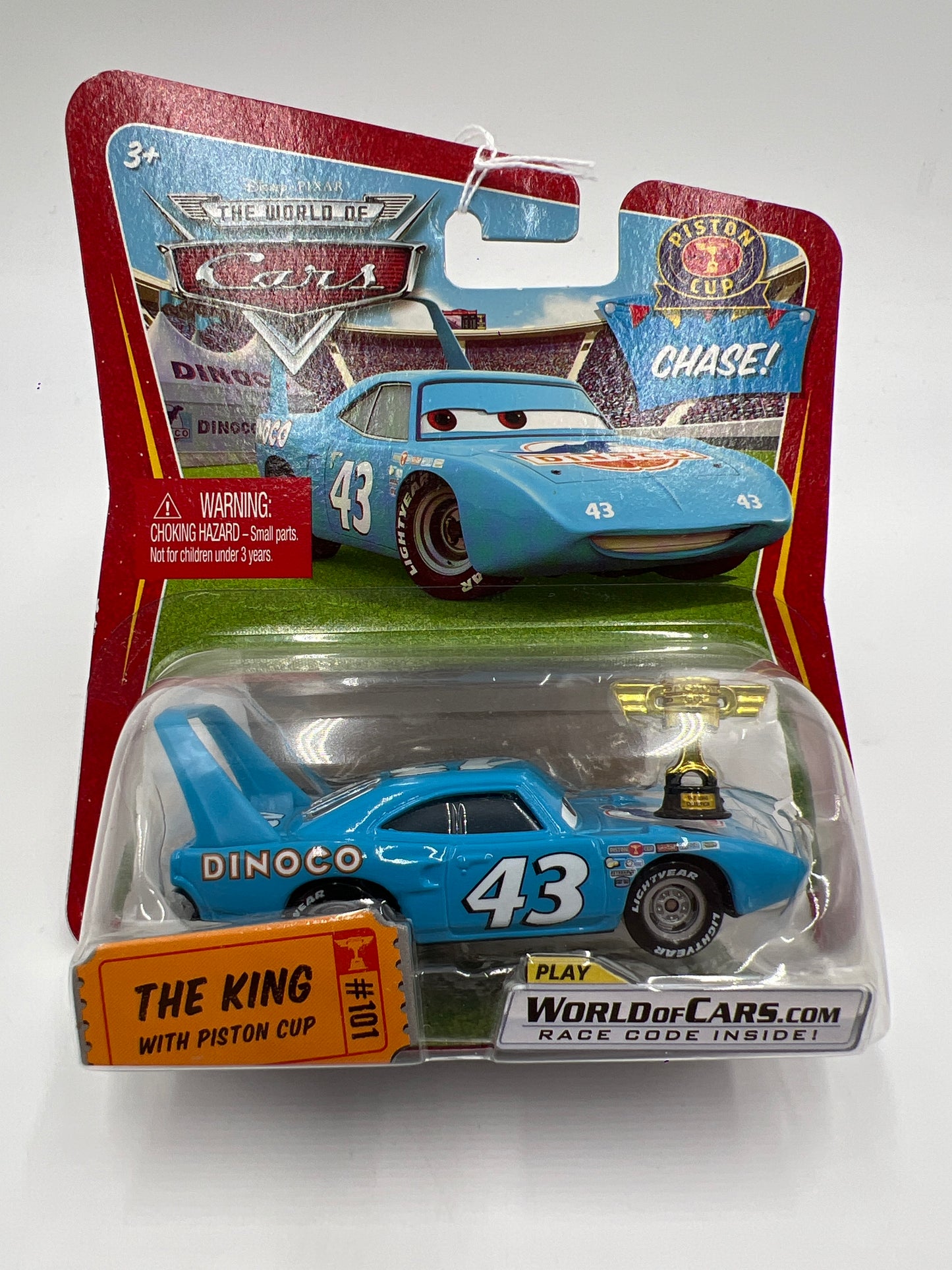 Disney Pixar The World of Cars Chase #101 The King With Piston Cup 139A