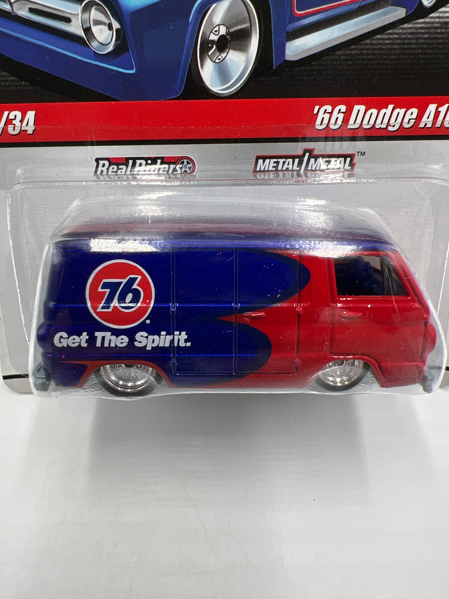 Hot Wheels Premium Delivery Slick Rides #33 66 Dodge A100 Red/Blue Spirit 76