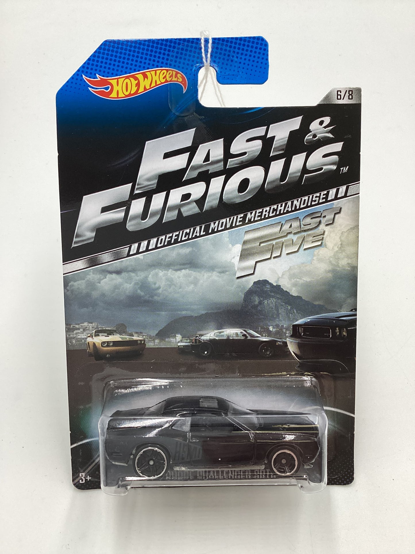 2014 Hot Wheels Fast and Furious Fast Five #6 08 Dodge Challenger SRT8 Black 71i