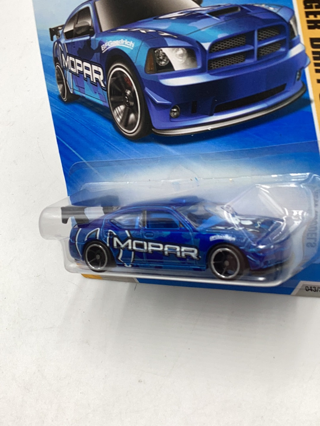 2010 Hot Wheels #43 Dodge Charger Drift Car blue 59E