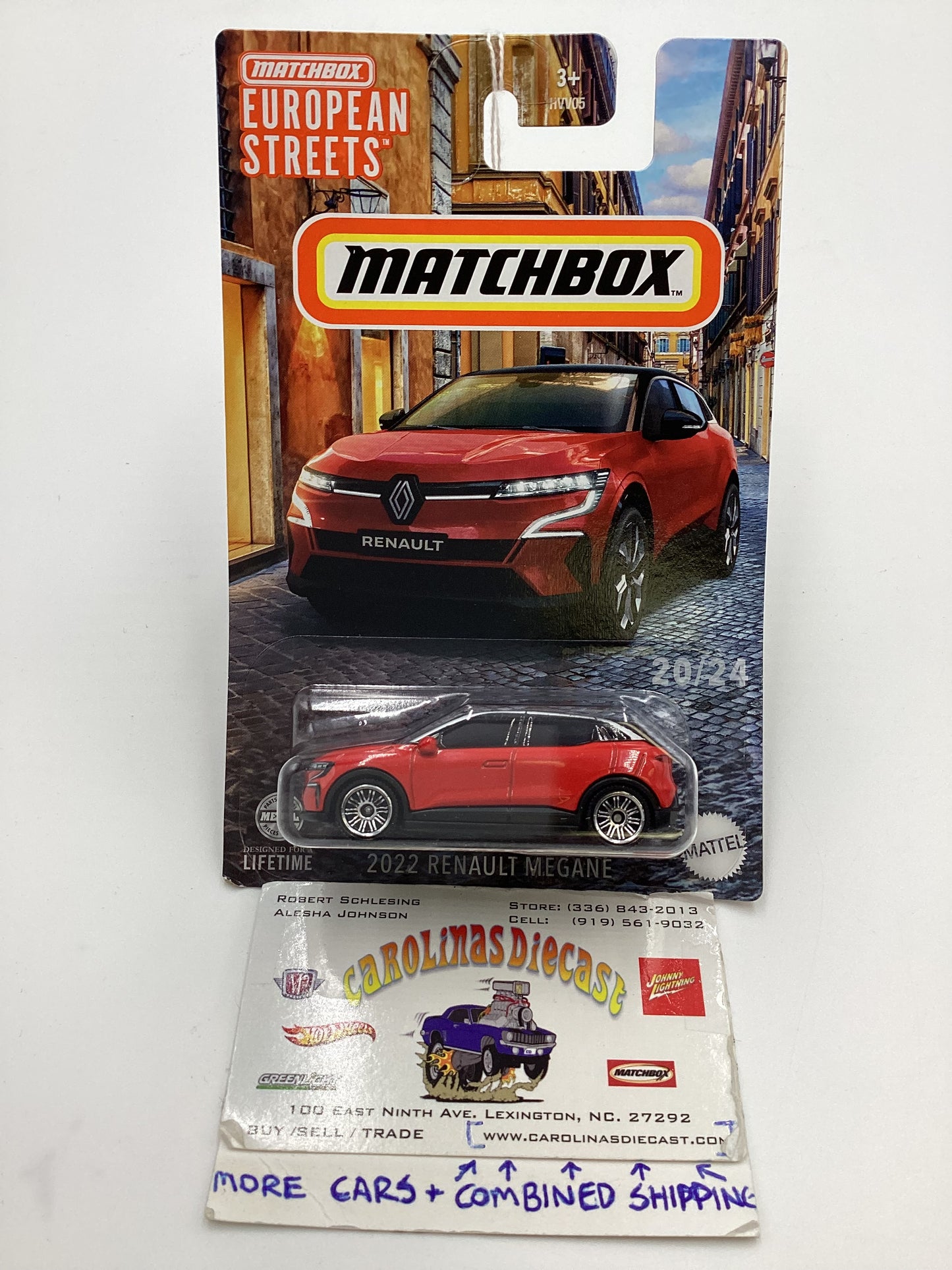 2024 Matchbox European Streets #20 2022 Renault Megane Red 165C