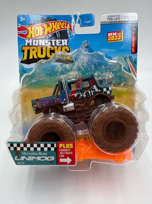 2022 Hot Wheels Monster Trucks Off-Road Race #48 Mercedes-Benz Unimog 132G