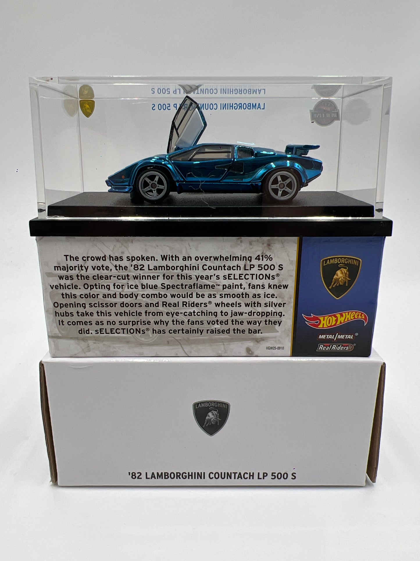2022 Hot Wheels RLC sELECTIONs 82 Lamborghini Countach LP 500 S Blue