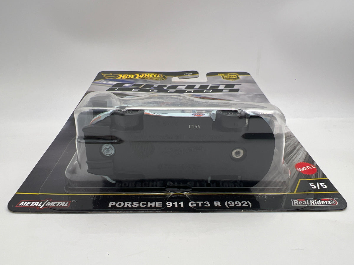 Hot Wheels Premium Circuit Legends #5 Porsche 911 GT3 R 992 Gulf W/Protector