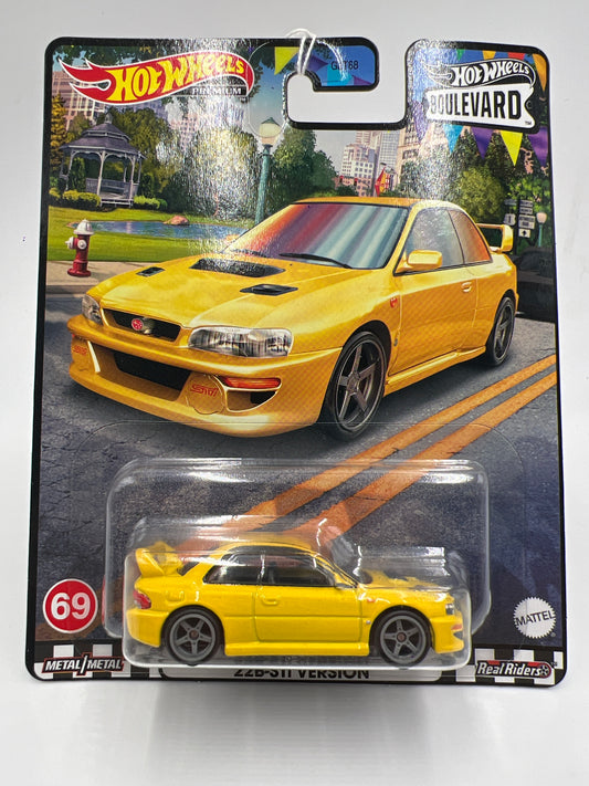 Hot Wheels Premium Boulevard #69 98 Subaru Impreza 22B-STi Version Yellow 260C