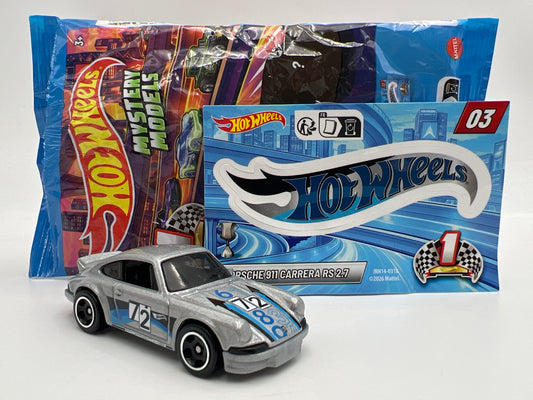 2027 Hot Wheels Mystery Models Series 1 #3 CHASE Porsche 911 Carrera RS 2.7 Silver