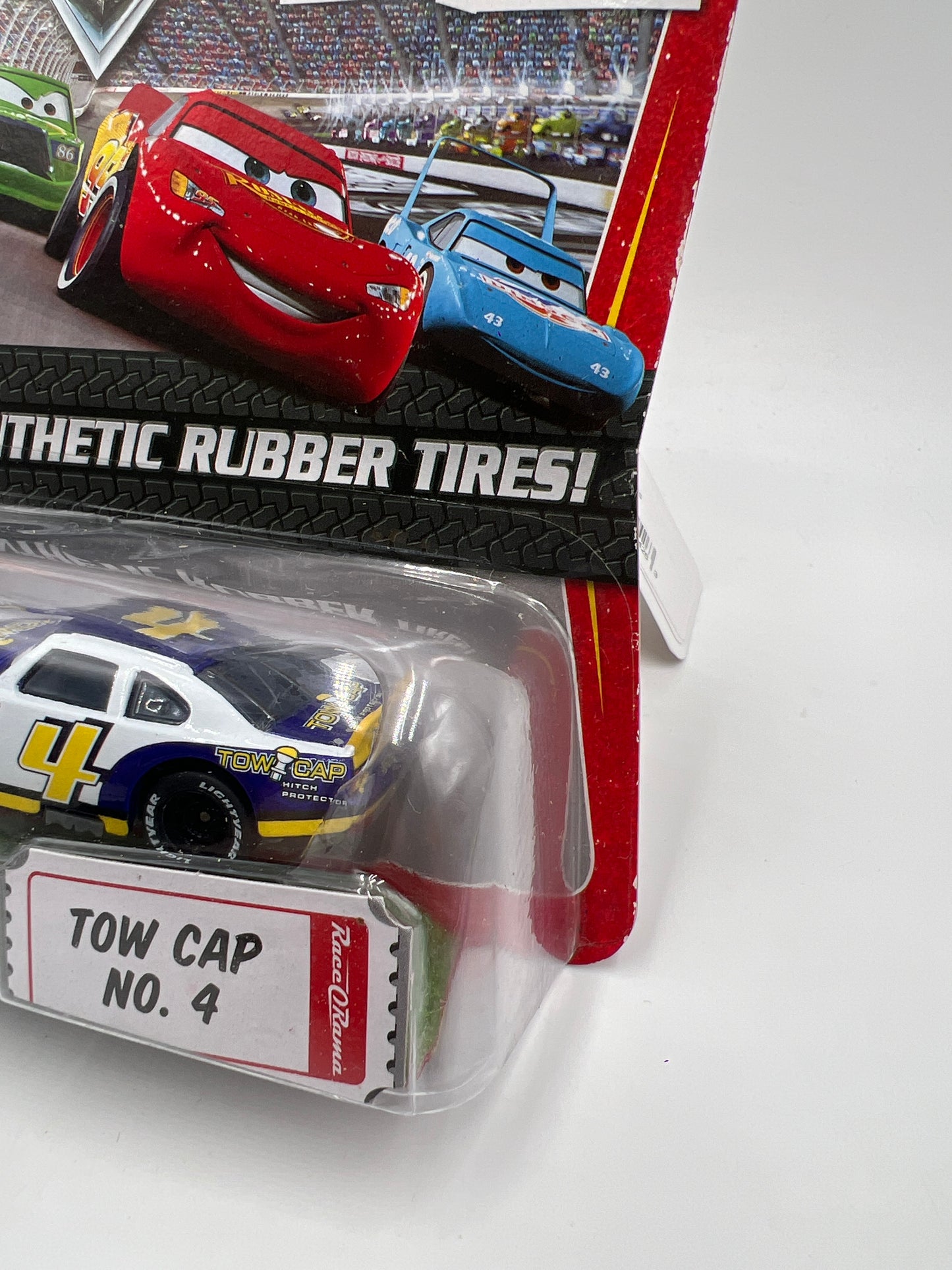 Disney Pixar The World Of Cars Rubber Tires Tow Cap No 4 137A