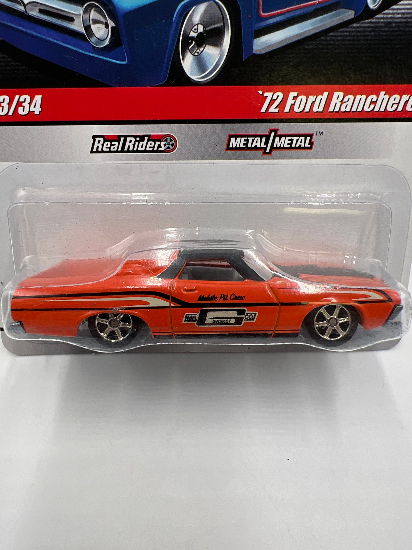 Hot Wheels Slick Rides #23 72 Ford Ranchero Mr Gasket Orange 243E