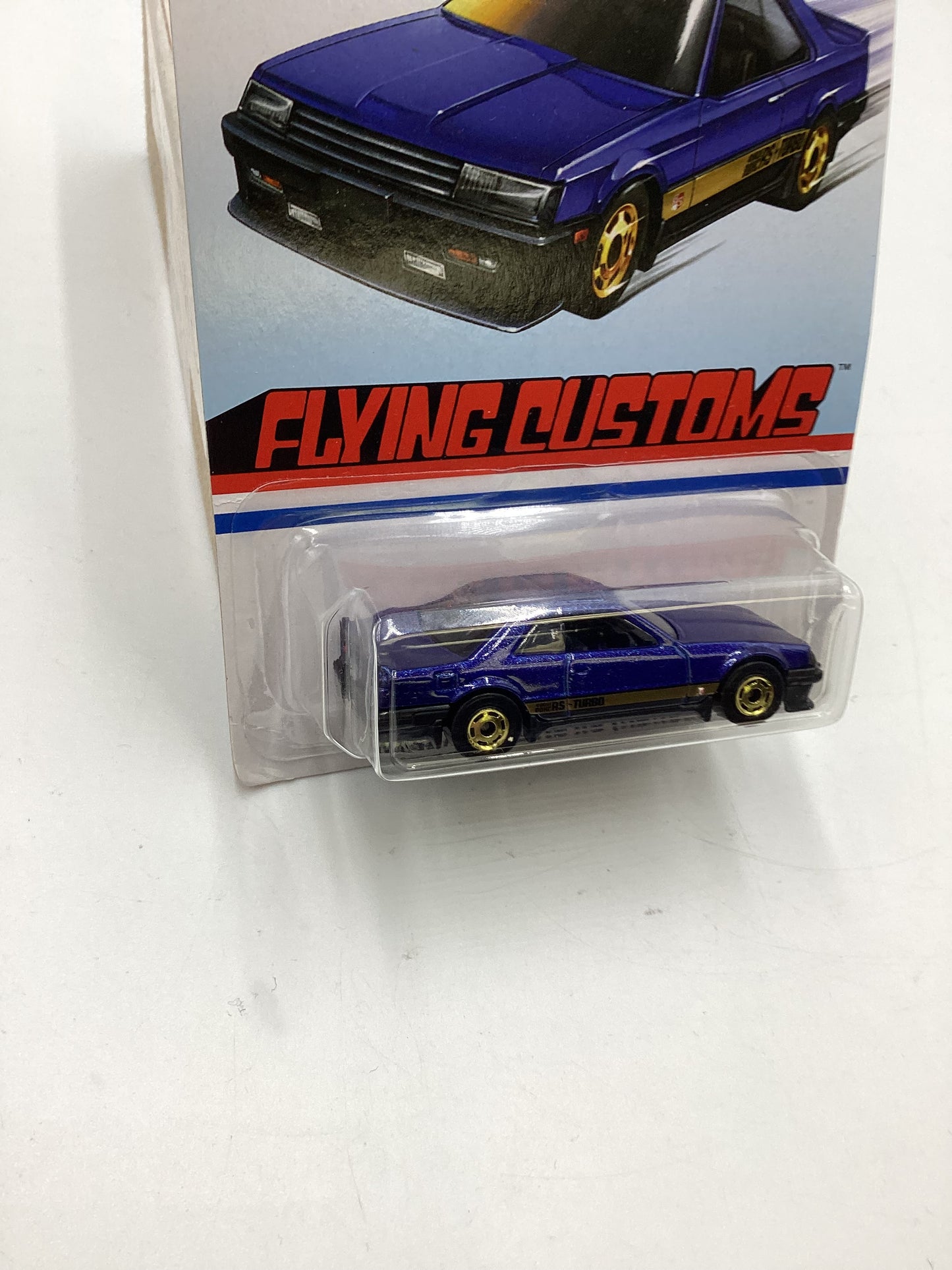 Hot Wheels Target Exclusive Flying Customs Nissan Skyline RS KDR30 Blue Bad Card