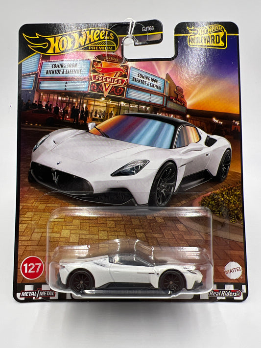 2025 Hot Wheels Premium Boulevard #127 Maserati MC20 White 260F
