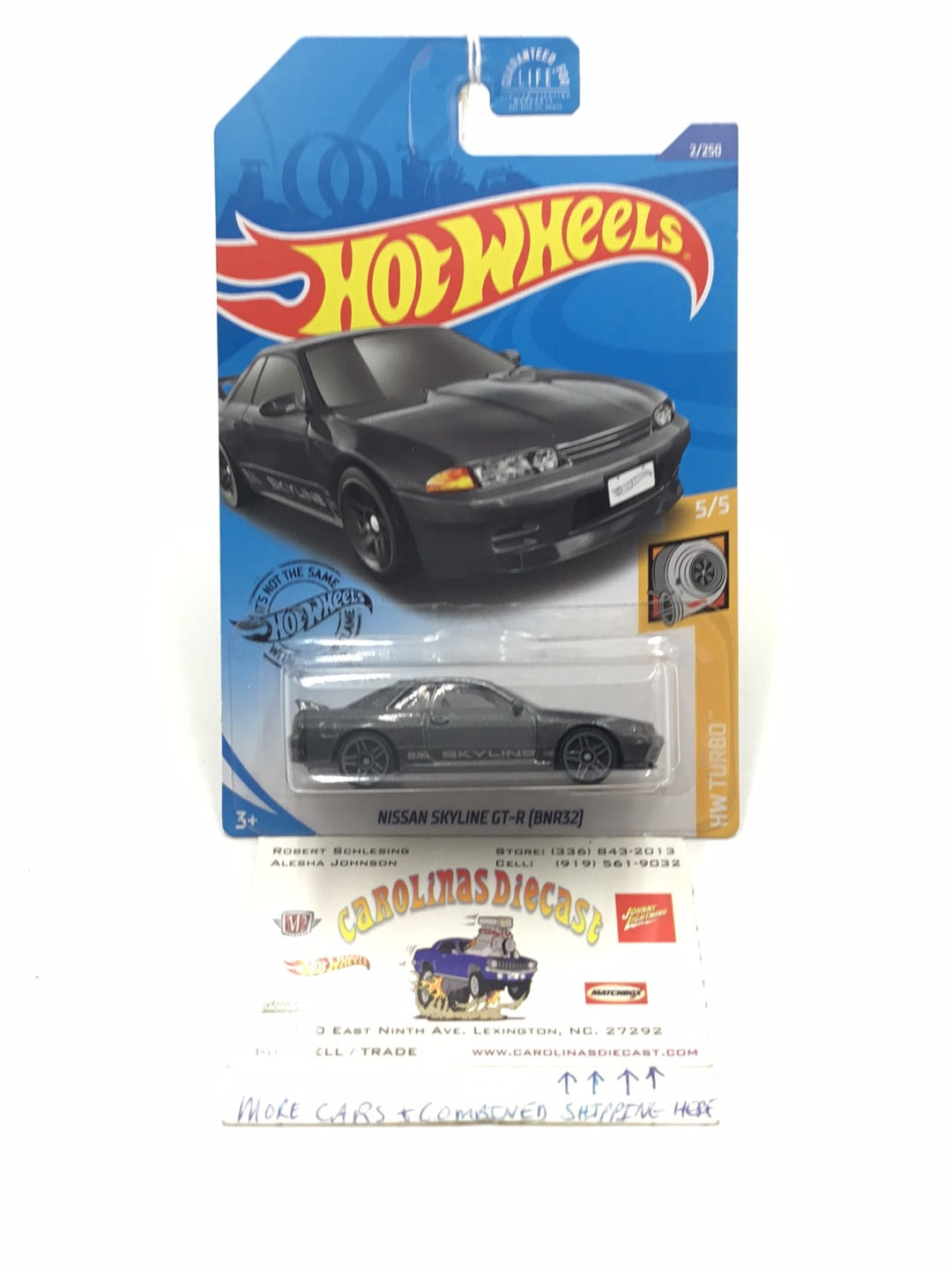 2019 Hot Wheels #2 Nissan Skyline GT-R (BNR32) GG3