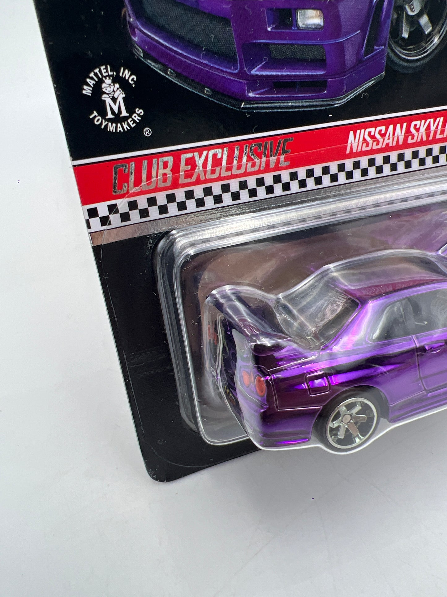 2020 Hot Wheels RLC Nissan Skyline GT-R BNR34 Purple W/Patch & Button W/Protector