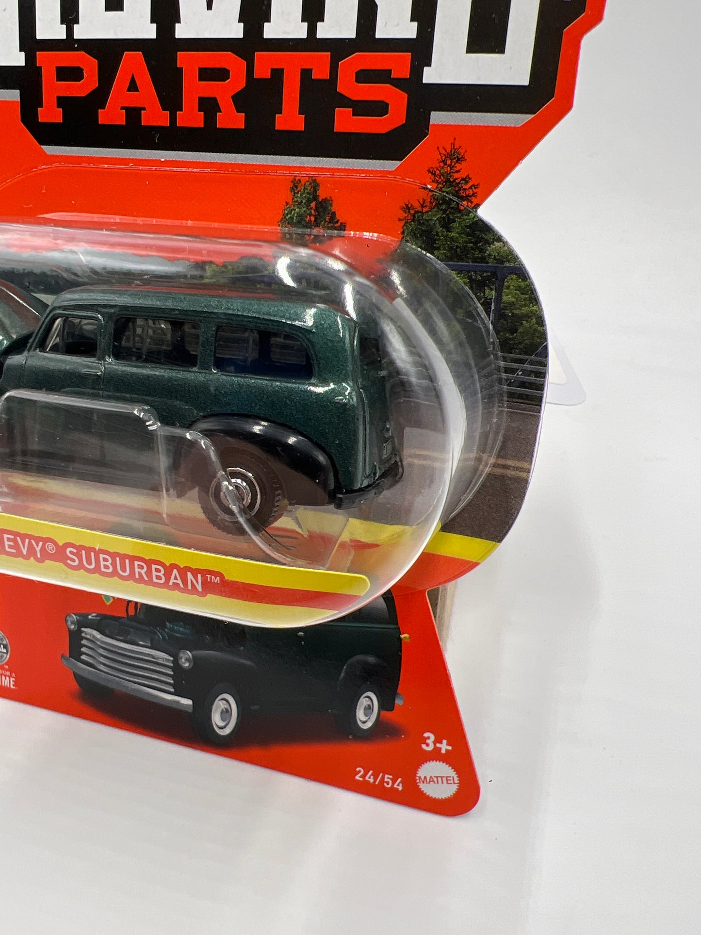 Matchbox Moving Parts #24 1950 Chevy Suburban Dark Green 162E