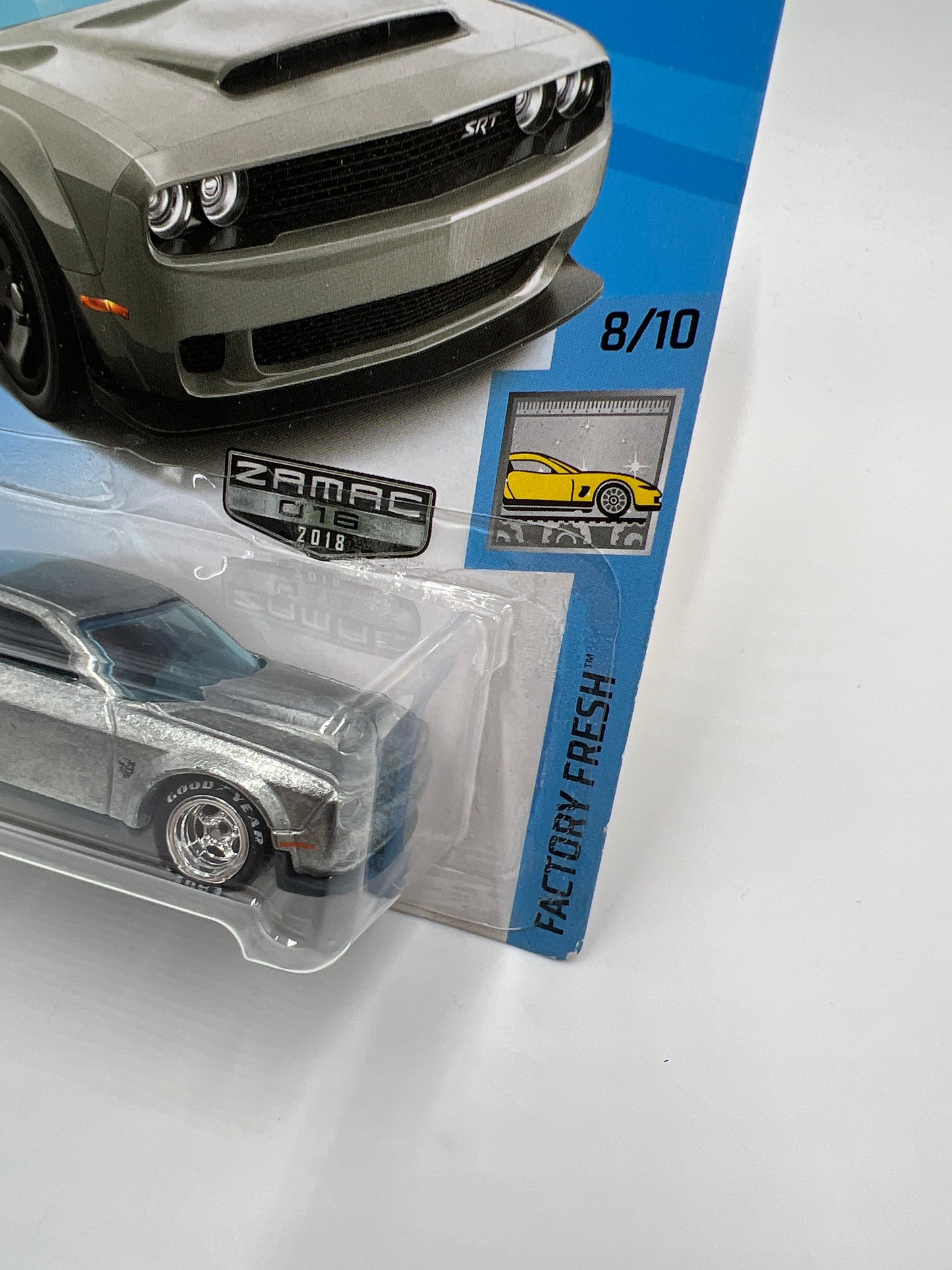 Hot Wheels 18 Dodge Challenger SRT Demon Walmart Exclusive Zamac Wheel Swap Custom On Card W/Protector SR