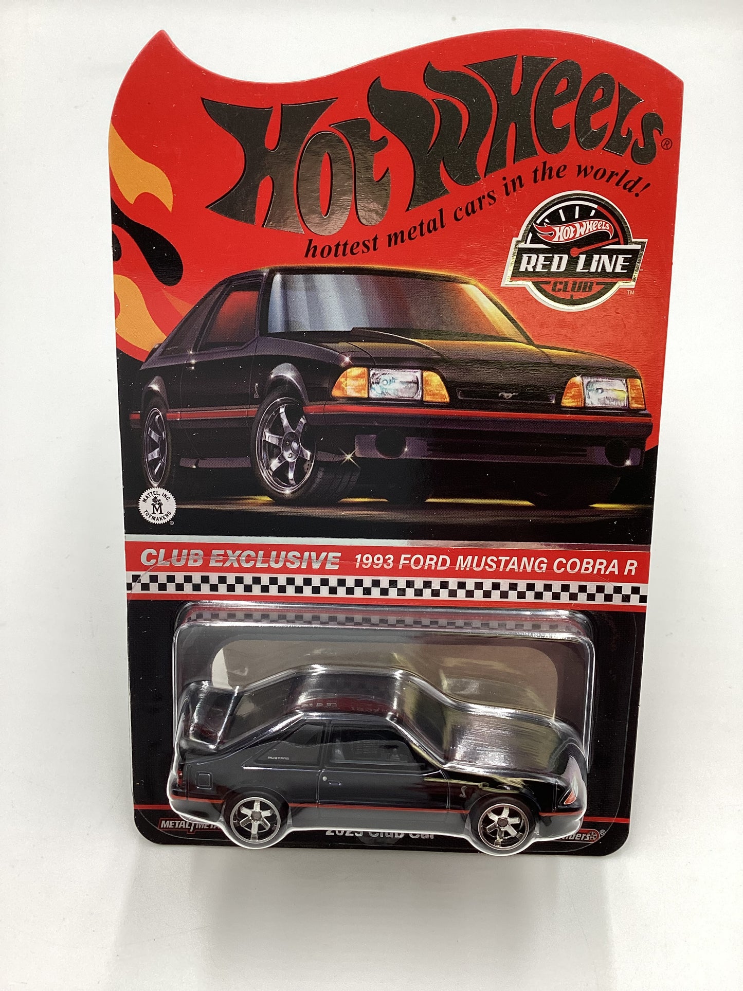 2023 Hot Wheels RLC Club Exclusive 1993 Ford Mustang Cobra R Black Exclusive W/Patch and Button