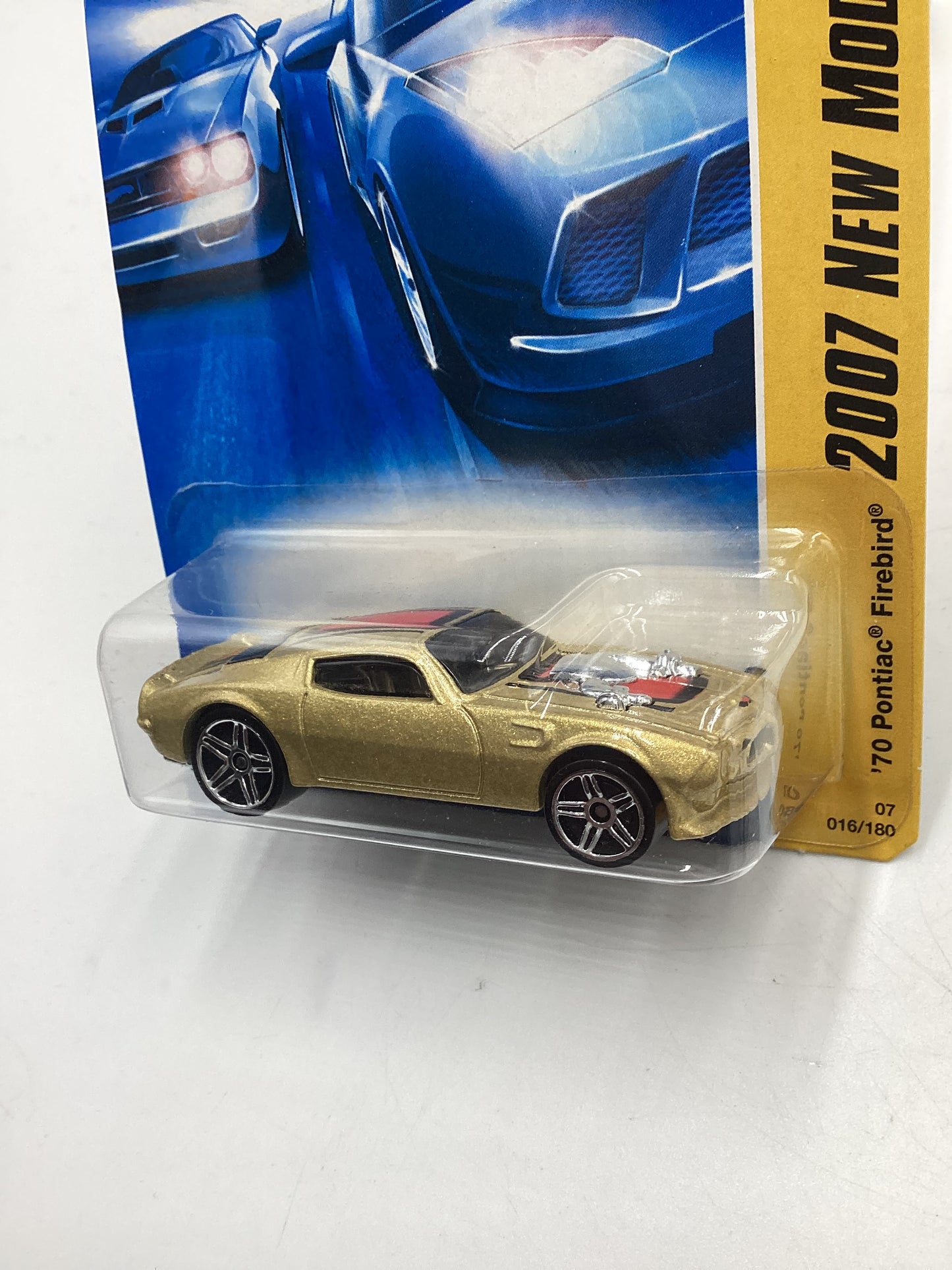 2007 Hot Wheels New Models #16 70 Pontiac Firebird Gold 54H