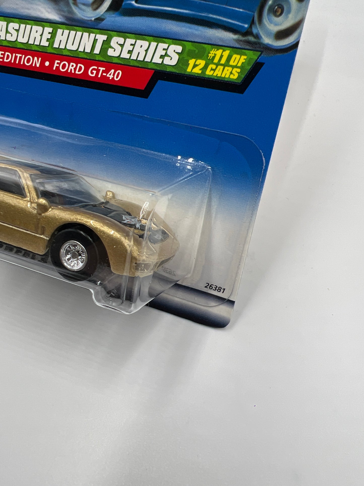 2000 Hot Wheels Treasure Hunt Real Riders #59 Ford GT-40 Gold 275A