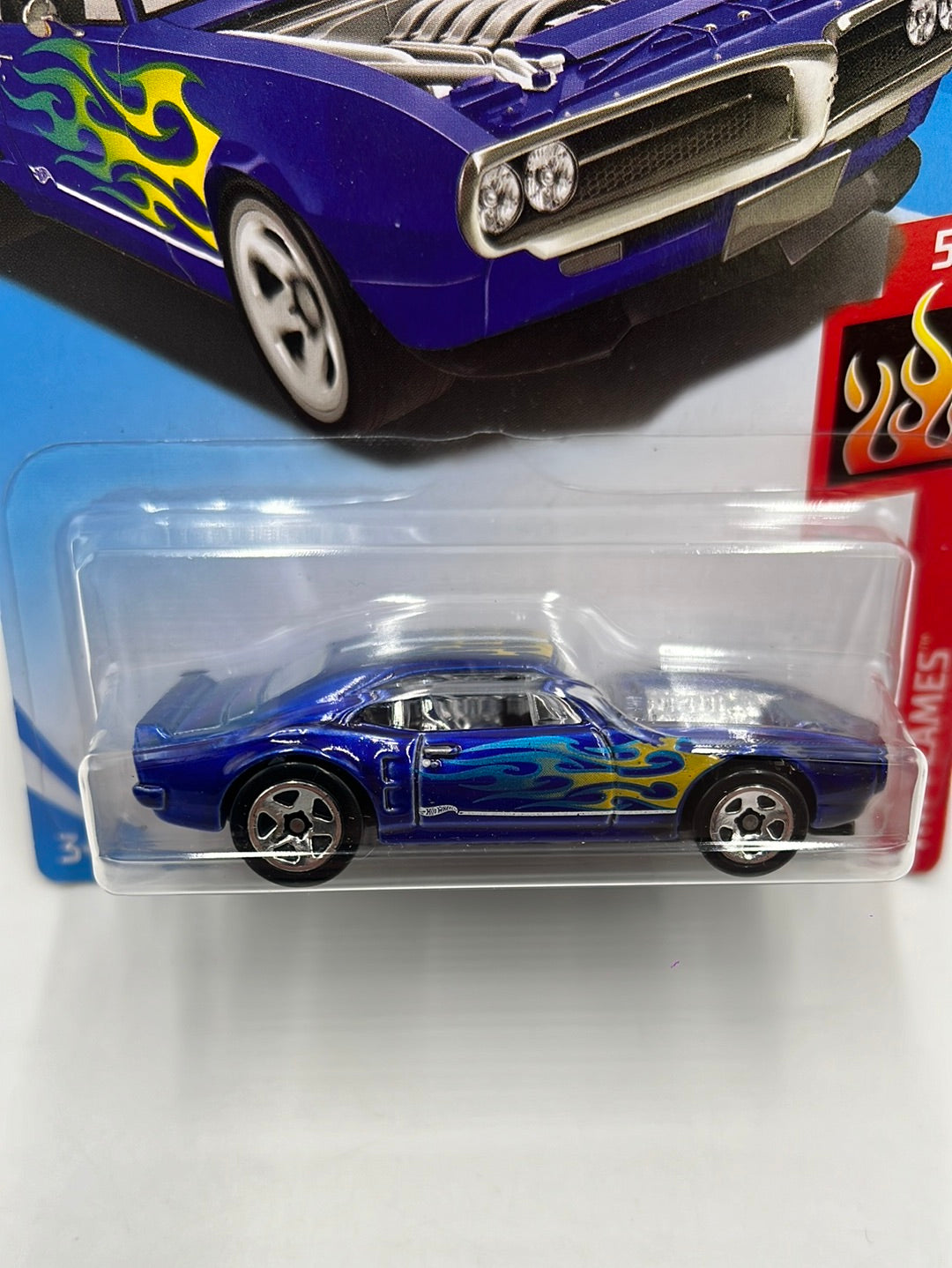 Hot Wheels 2018 Custom 67 Pontiac Firebird Blue #324 37D