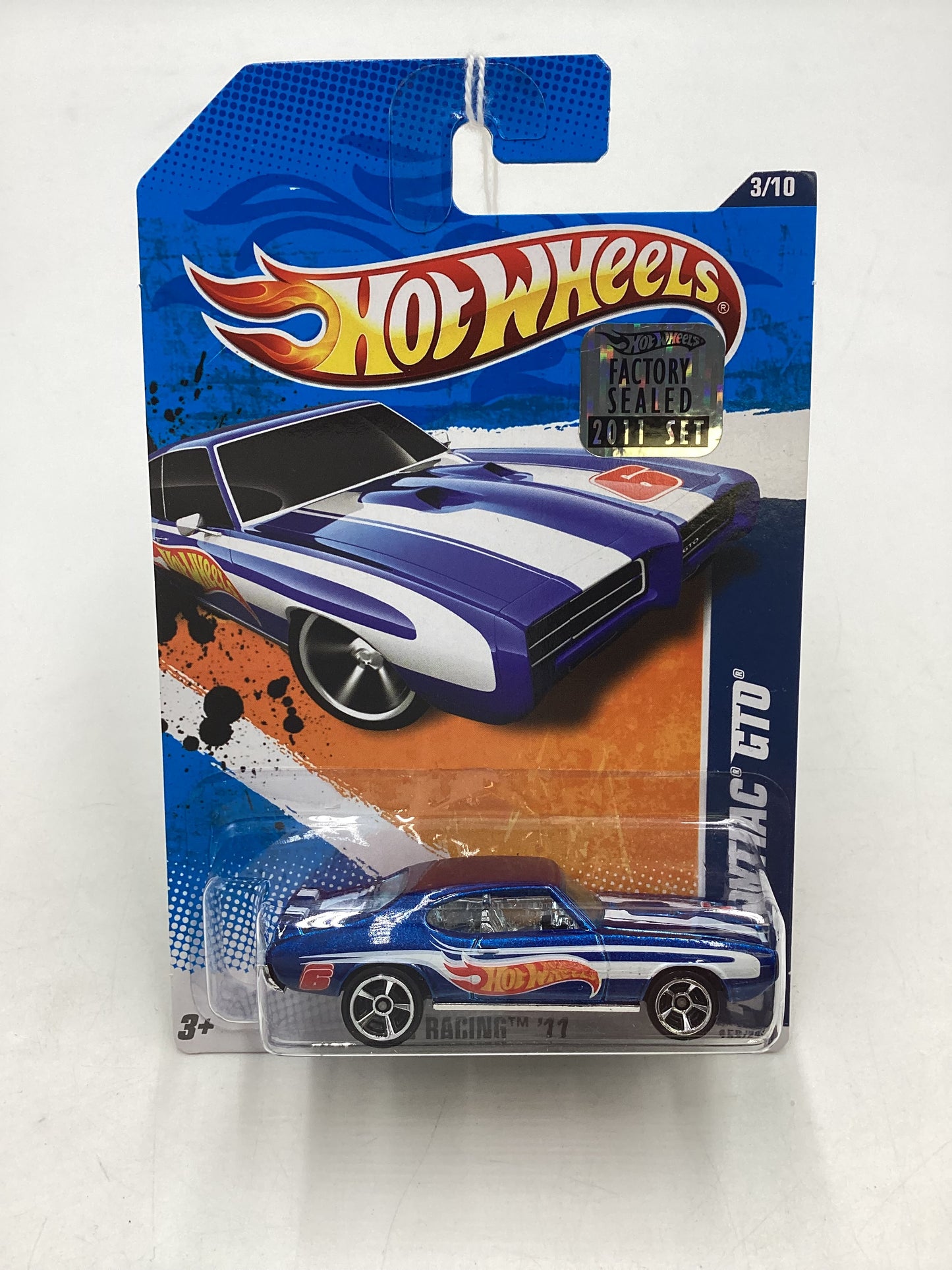 2011 Hot Wheels #153 69 Pontiac GTO Blue Factory Sealed 39C