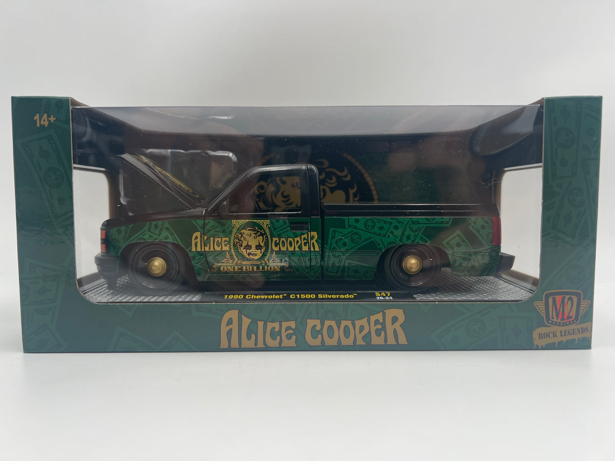 M2 Machines 1/24 Scale S47 Rock Legends Alice Cooper 1990 Chevrolet C1500 Silverado