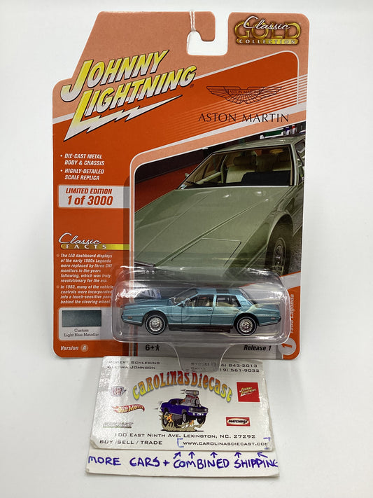 Johnny Lightning Classic Gold Collection Release 1 Version A 1983 Aston Martin Lagonda Light Blue 221D