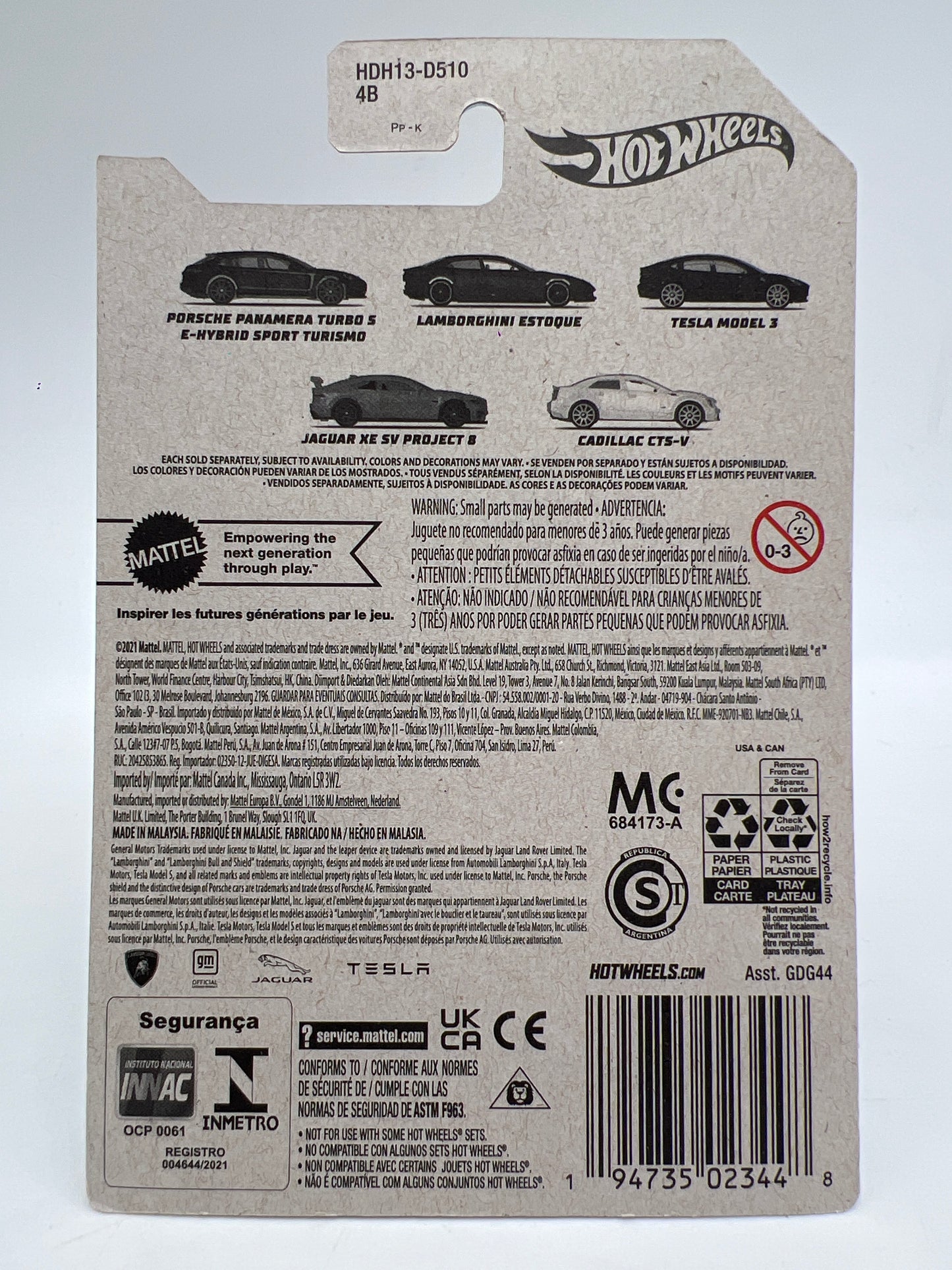 Hot Wheels Luxury Sedans #2 Lamborghini Estoque Blue 167M