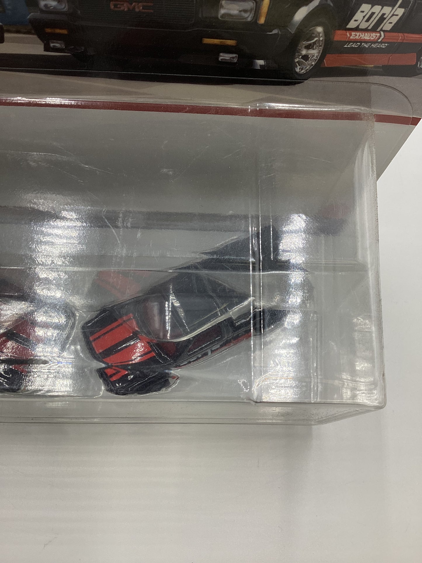 Hot Wheels Premium Target 2 Pack Borla 83 Chevy Silverado 91 GMC Syclone W/Protector