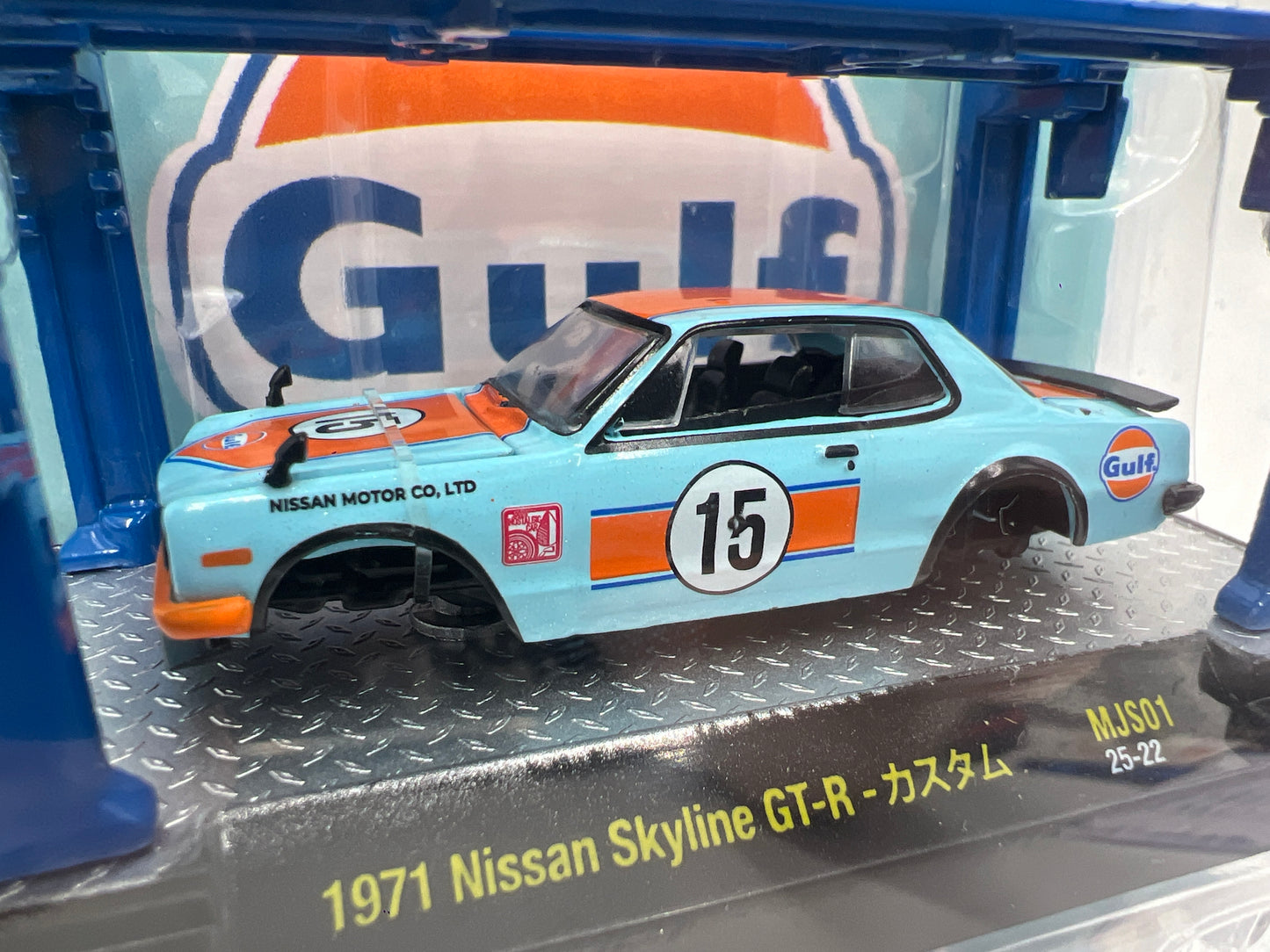 2025 M2 Machines Mijo Exclusives Model Kits 1971 Nissan Skyline GT-R Gulf MJS01 200D