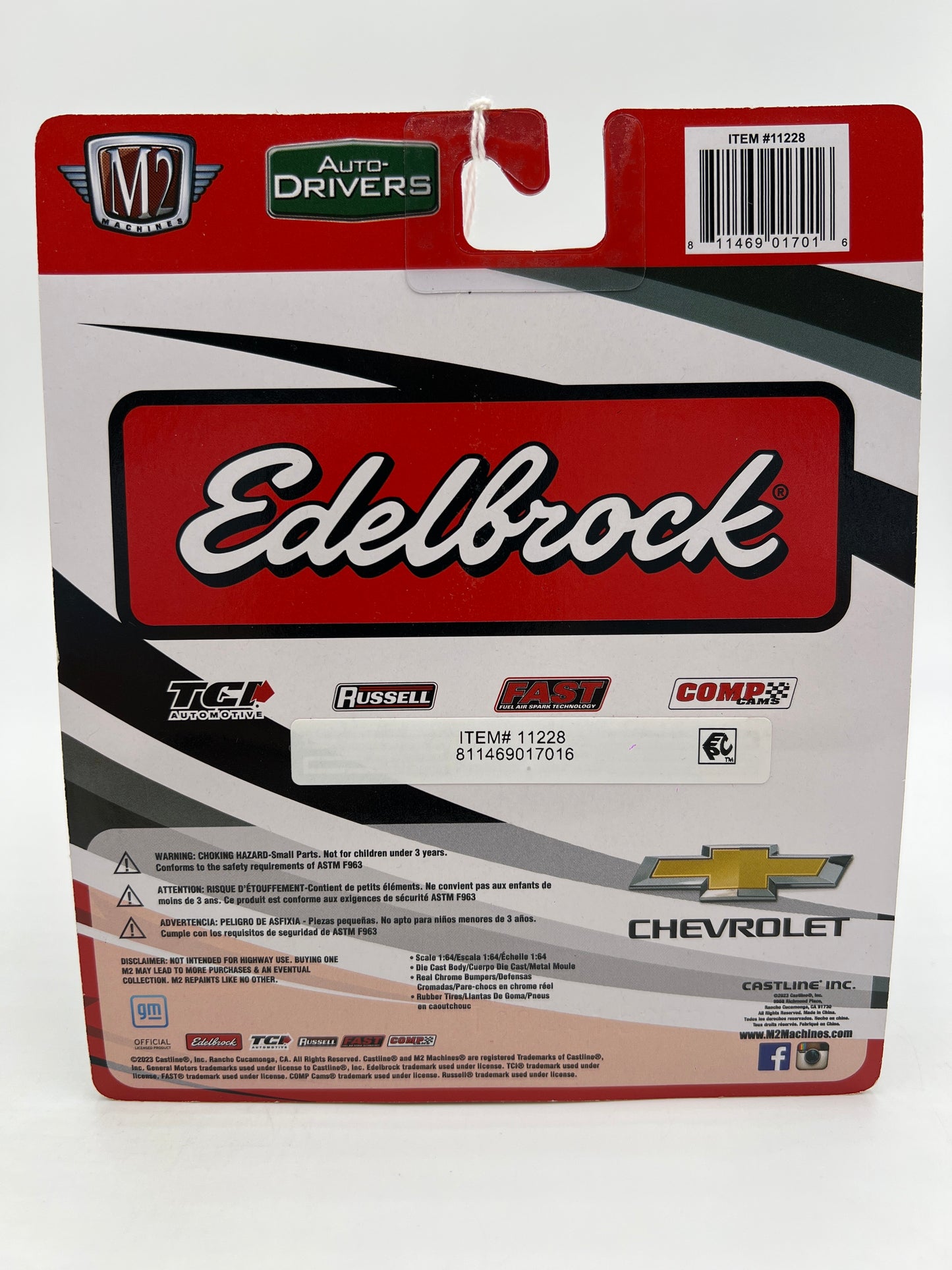 M2 Machines Auto-Drivers CHASE Edelbrock 1970 Chevrolet Camaro Z/28 RS Red R103